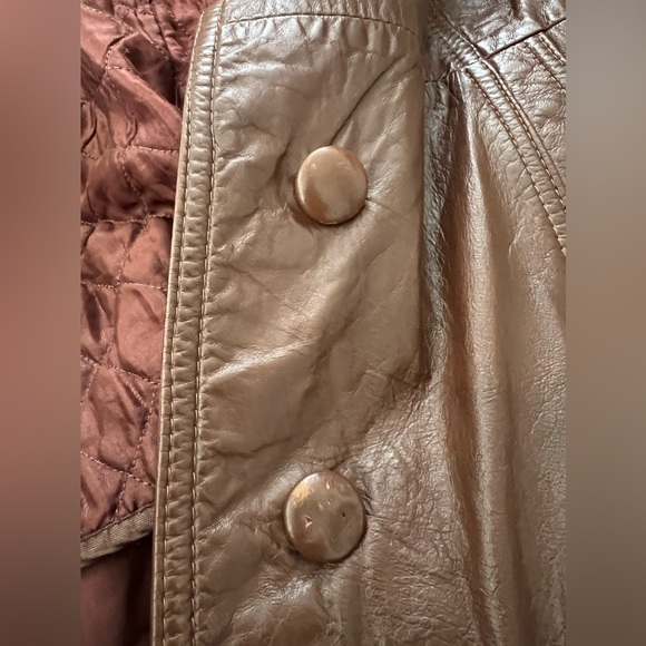 House of Leather Jacket with Genuine Fox Fur Collar – Vintage - Picture 15 of 16